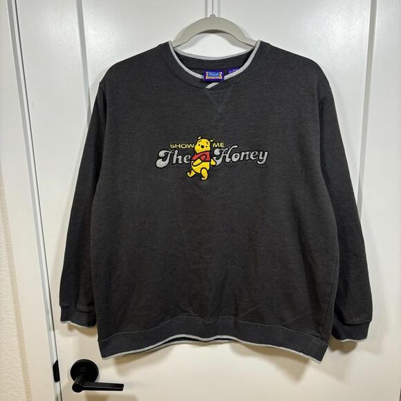 Disney Tops - VTG Y2K Winnie The Pooh “Show Me The Honey” Sweatshirt Size M Disneyland 2000s
